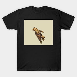 Circus Series Skating Bear T-Shirt